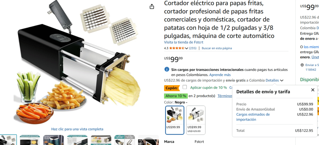 Comparativa Fstcrt Amazon