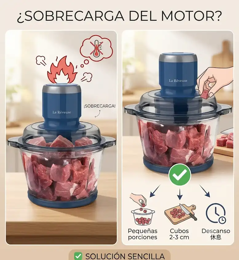 El motor es pequeño para el tipo de uso