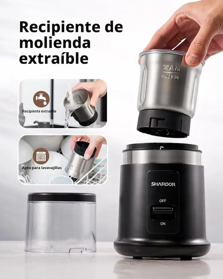 Picadora de especias electrica limpieza